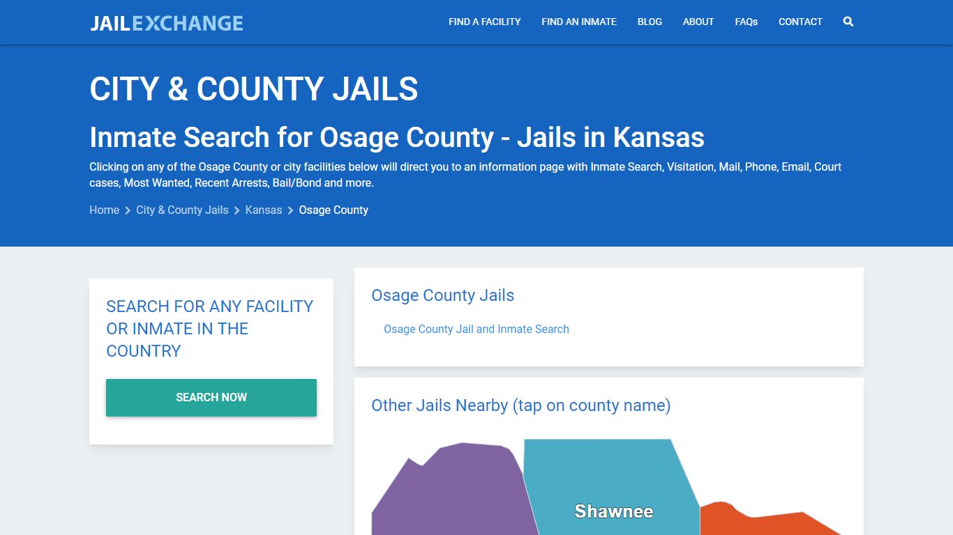 Inmate Search for Osage County | Jails in Kansas - Jail Exchange